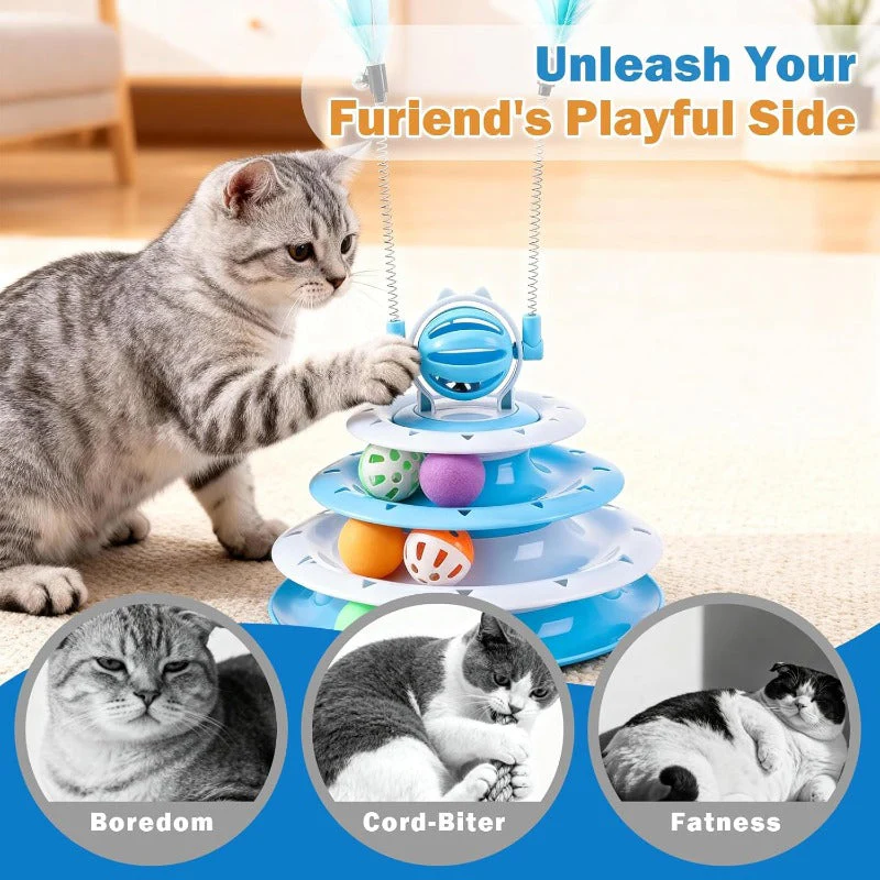 3-in-1 Cat Teaser Turntable - Image 6