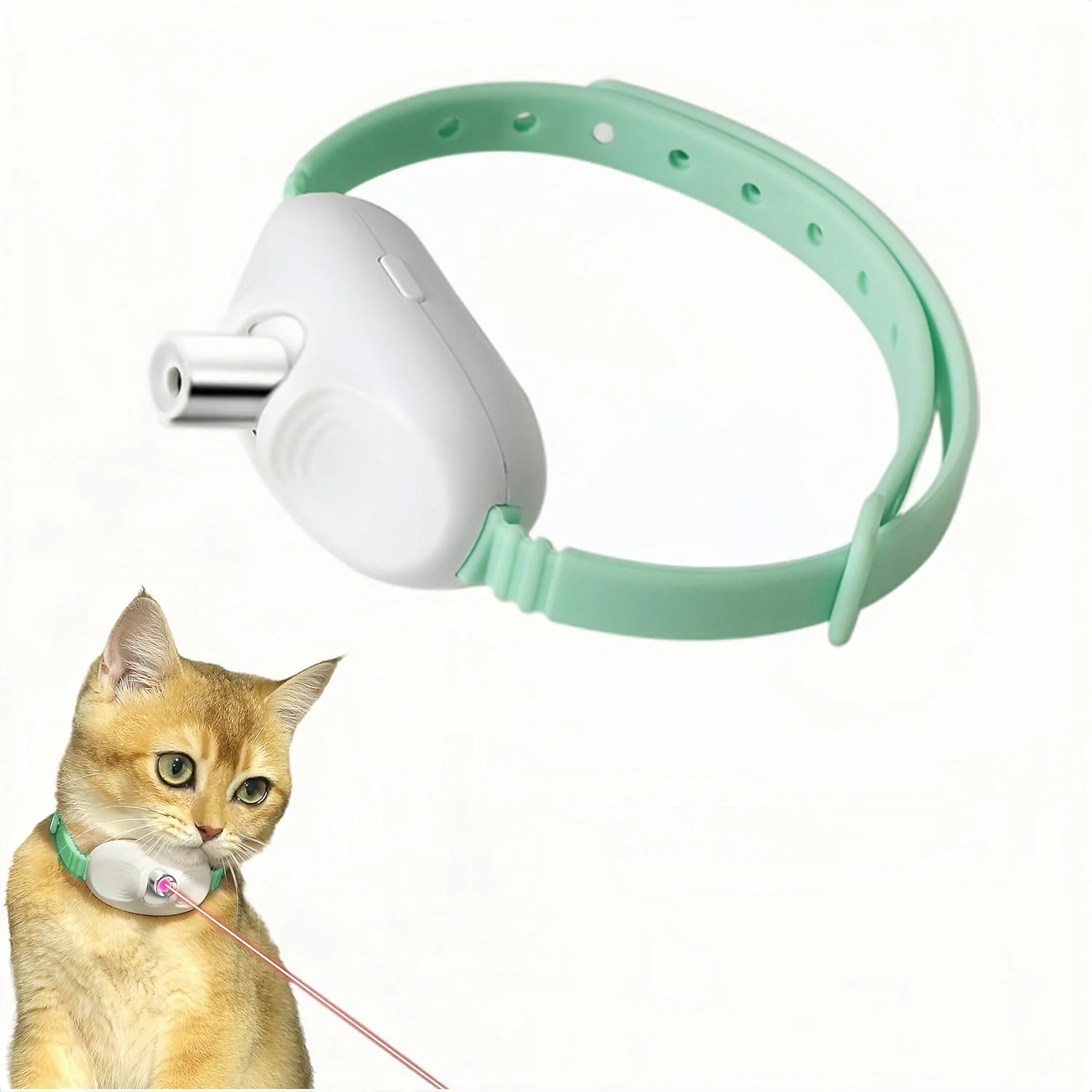 Adjustable Laser Teaser Collar for Cats - Image 7
