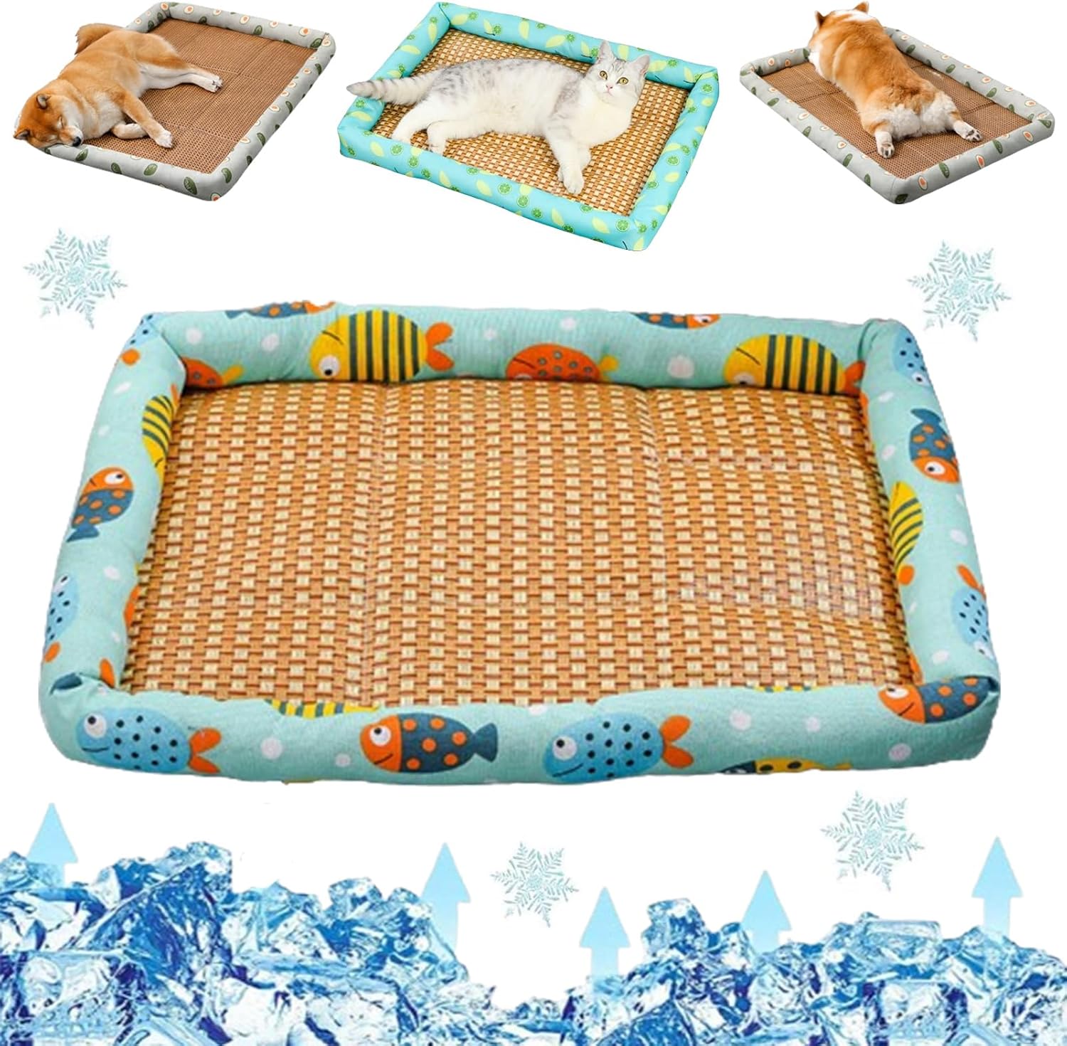 Breathable Rattan Cooling Pet Bed - Image 11