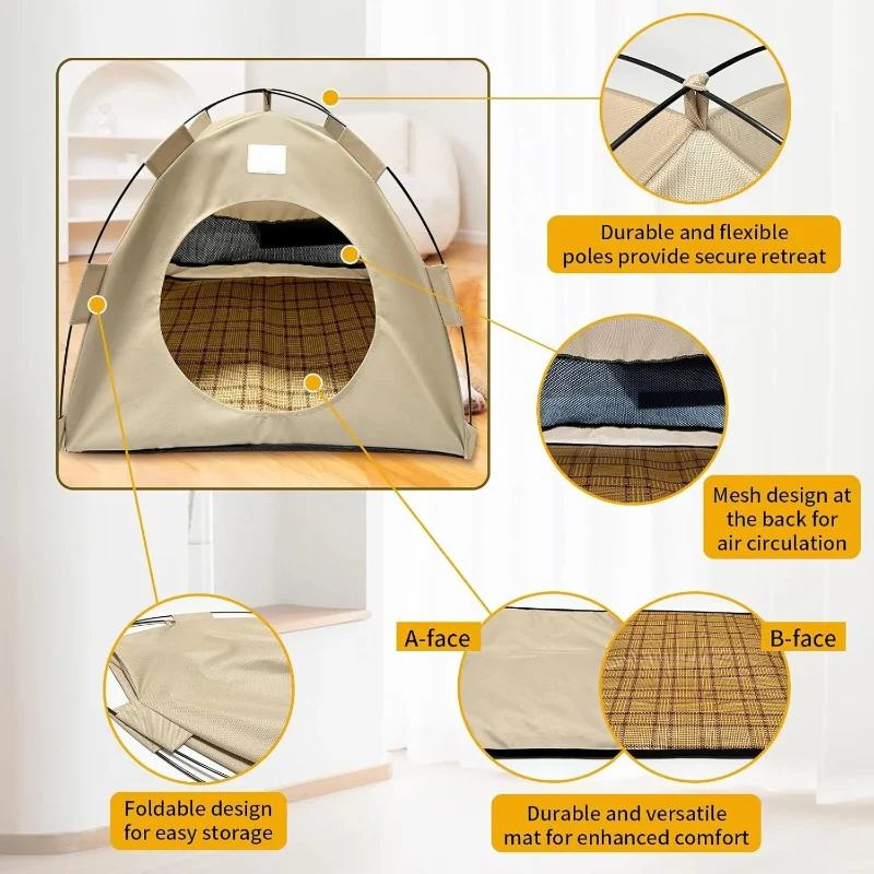 BreezyDen Pop-Up Pet Tent – Portable Hideaway for Cats & Small Dogs - Image 6