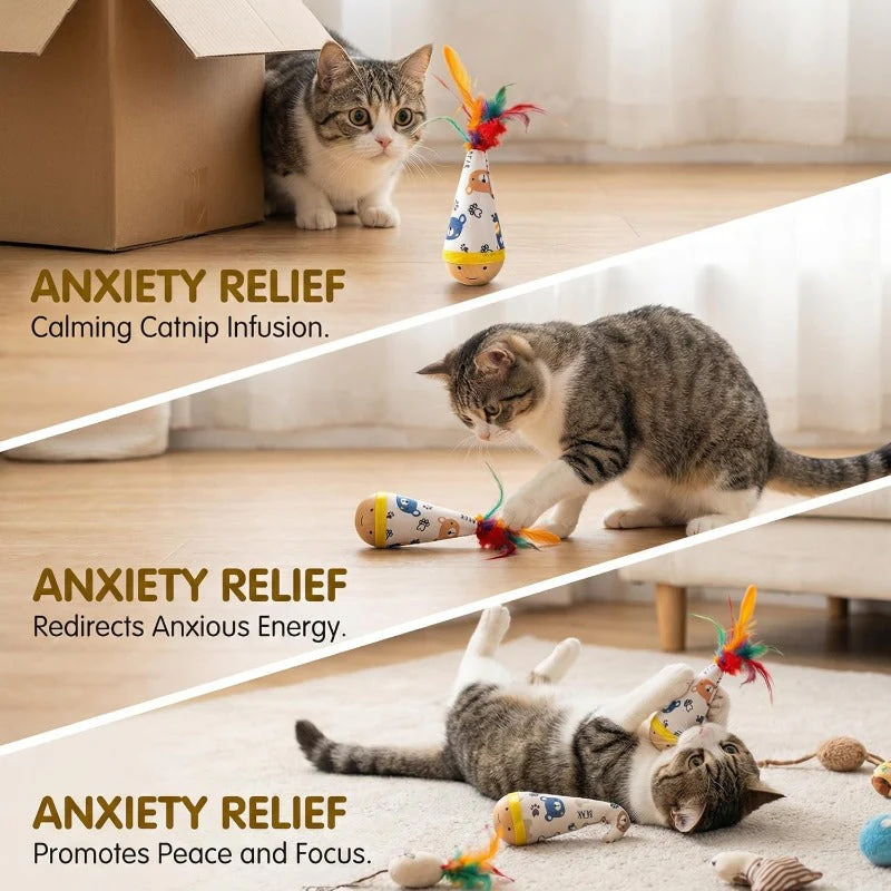 Calming Catnip Wooden Tumbler - Image 6