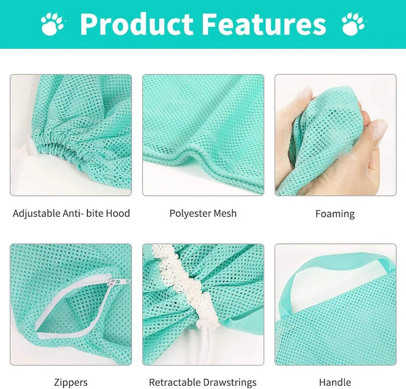 Cat Bathing & Grooming Restraint Bag – Keep Your Feline Calm & Secure - Image 3