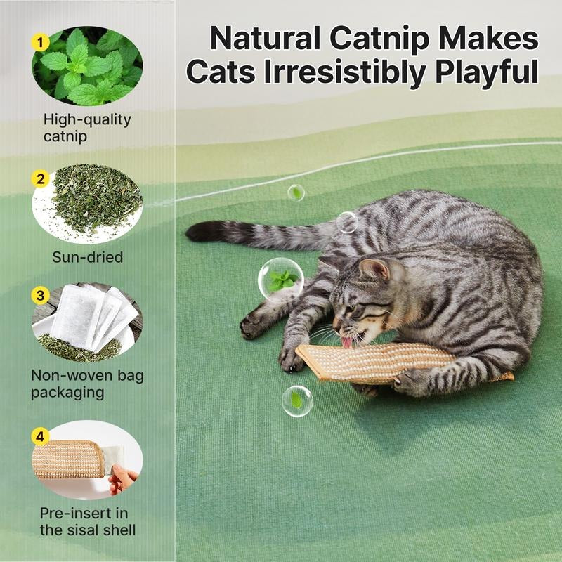 Catnip Sisal Pillow Toy - Image 2