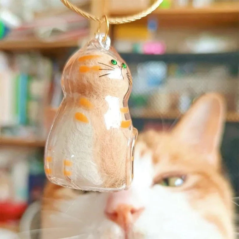 Yopoll Cat Memorial Keychain Set - Image 3