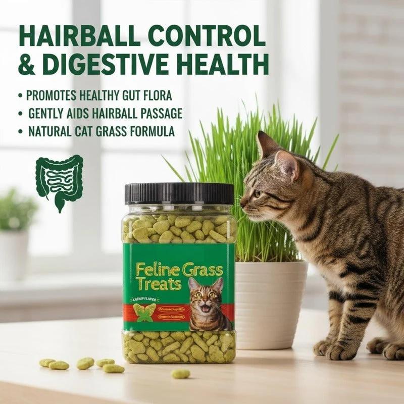 Hairball Control Cat Grass Treats - Image 2