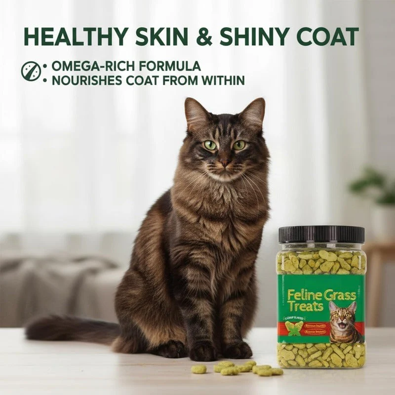 Hairball Control Cat Grass Treats - Image 3