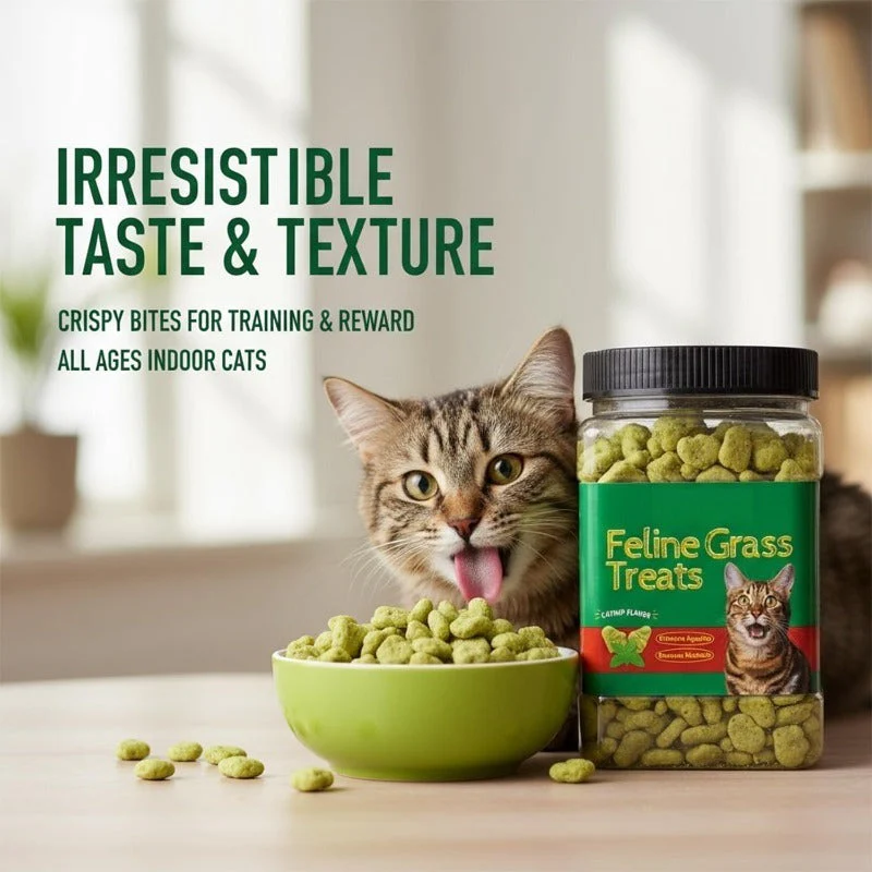 Hairball Control Cat Grass Treats - Image 5