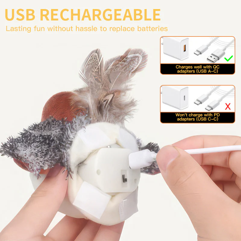 YoPoll Interactive Chirping Bird Cat Toy - Image 7