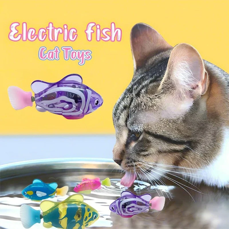 Interactive LED Robotic Fish Toy for Pets - Image 2