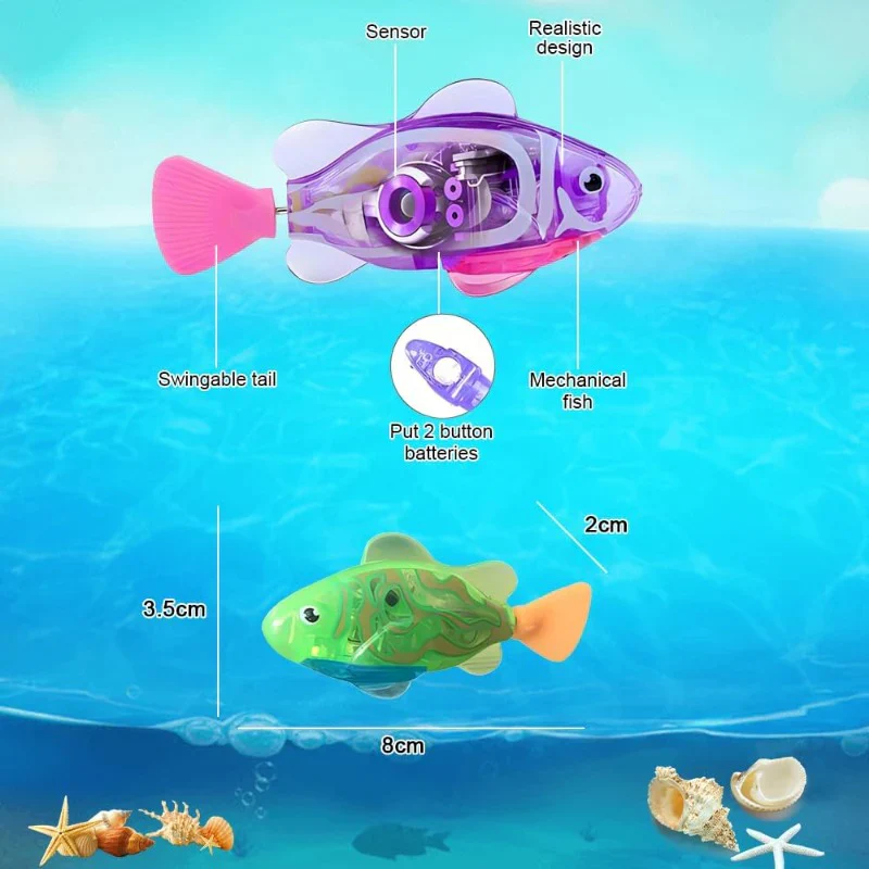 Interactive LED Robotic Fish Toy for Pets - Image 4