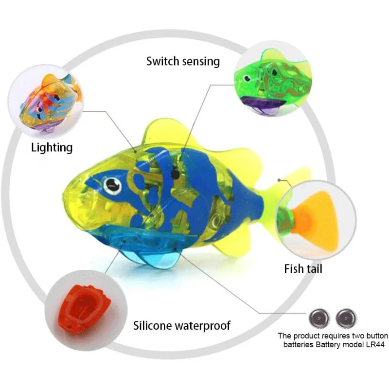 Interactive LED Robotic Fish Toy for Pets - Image 8