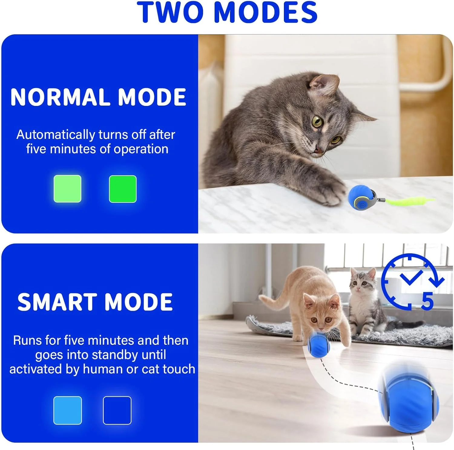 Interactive Rechargeable Cat Toy Ball - Image 3