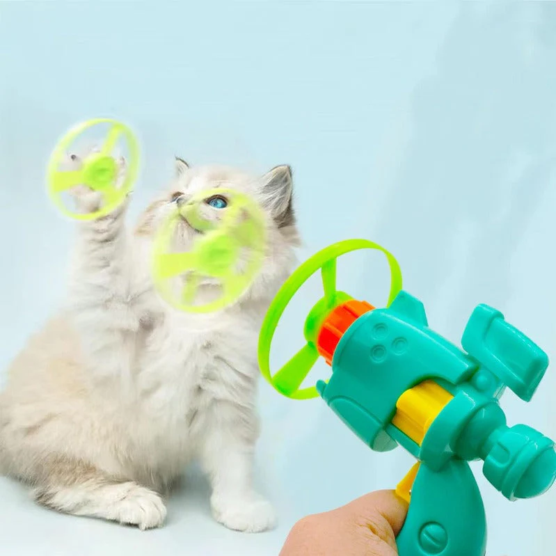 Light-Up Flying Disc Cat Launcher Set - Image 4