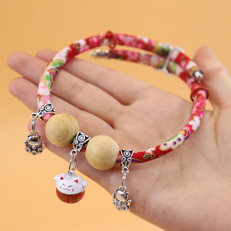 Yopoll Lucky Kimono Cedar-Bead Pet Collar - Image 3