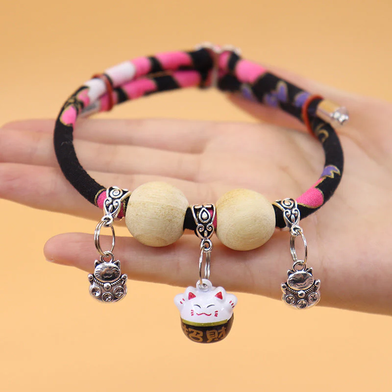Yopoll Lucky Kimono Cedar-Bead Pet Collar - Image 6