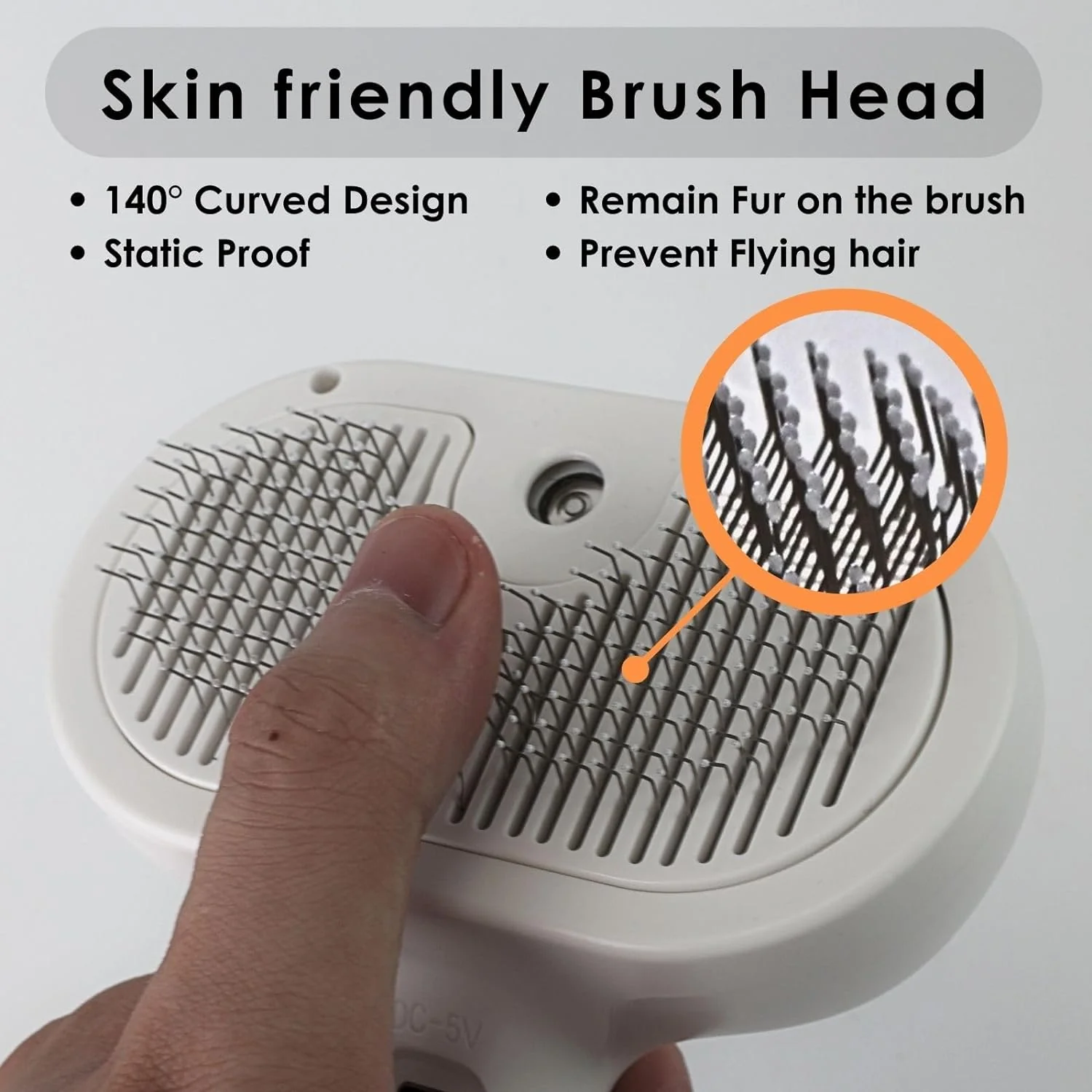 Mist Massage Brush sheddyMist PuffGroom Cat Brush - Image 4