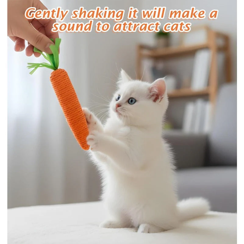 Natural Sisal Teething Carrot Toy - Image 4