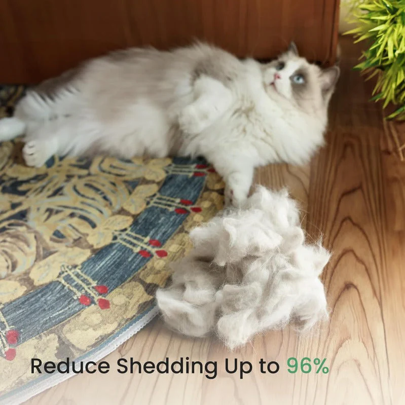 Pet Shedding & Grooming Brush with Skin-Safe Blades - Image 3