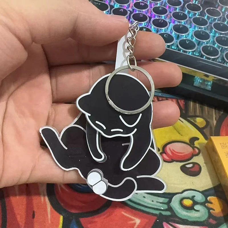 Playing with eggs and kitten keychain - Image 4