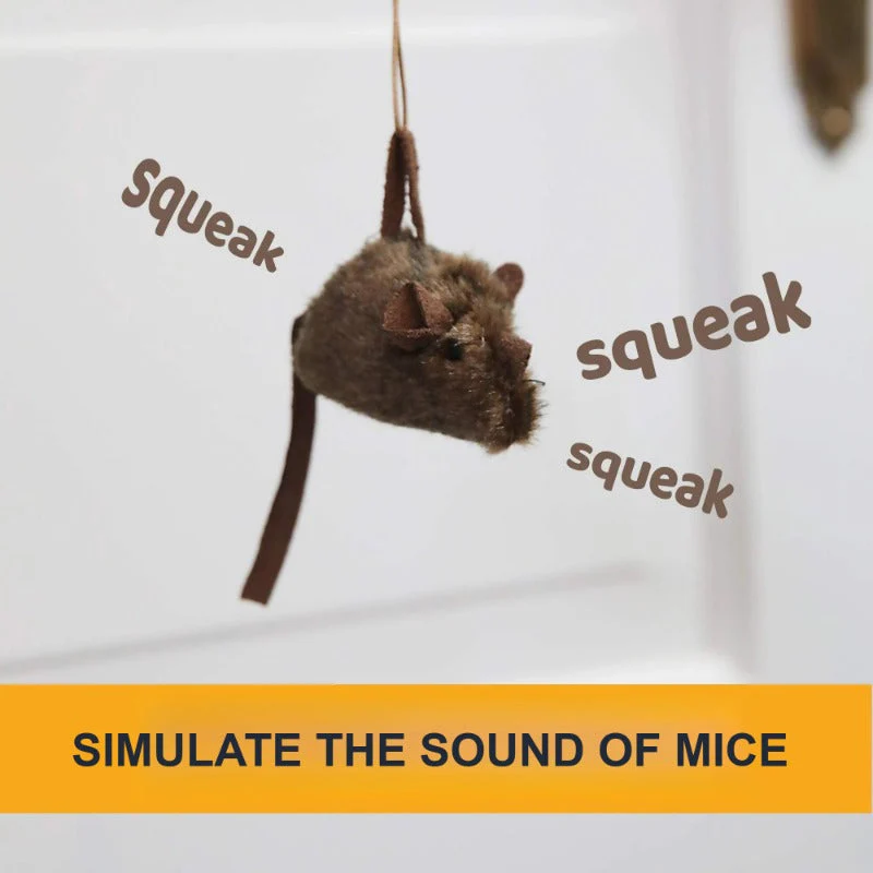 Realistic Mouse Cat Toy Set 2 Pieces - Image 3