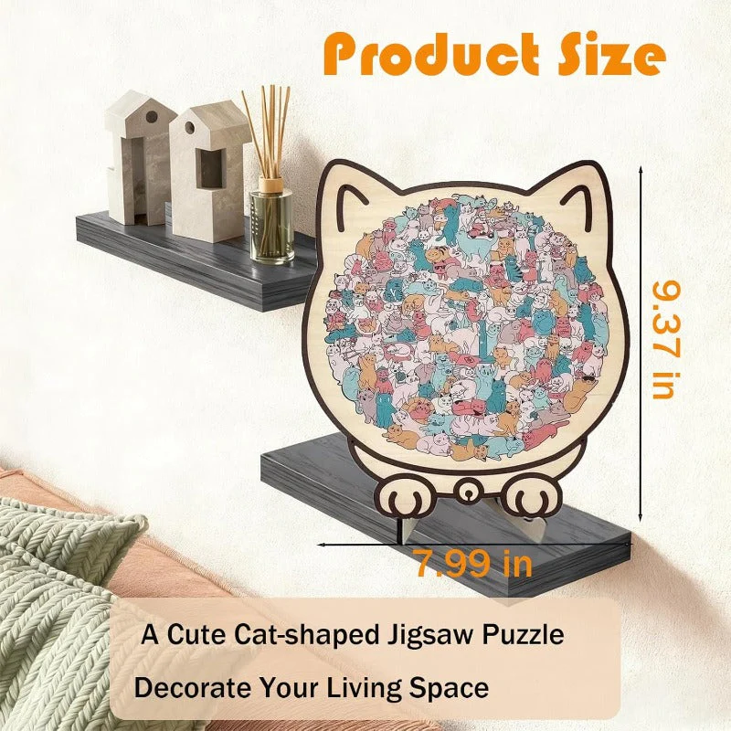 Wooden Cat Puzzle - Image 3