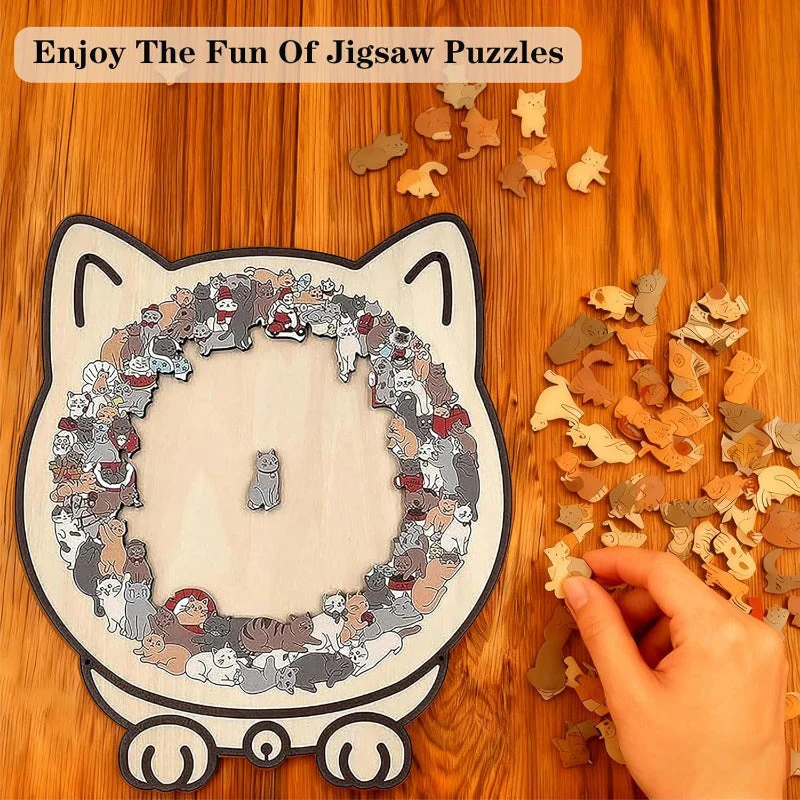 Wooden Cat Puzzle - Image 5