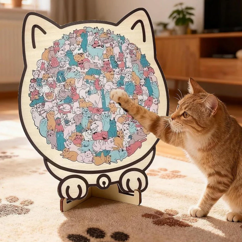 Wooden Cat Puzzle - Image 7