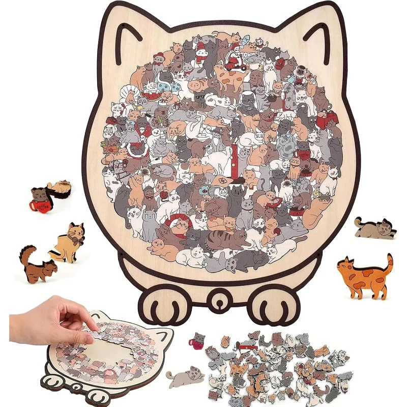 Wooden Cat Puzzle - Image 9